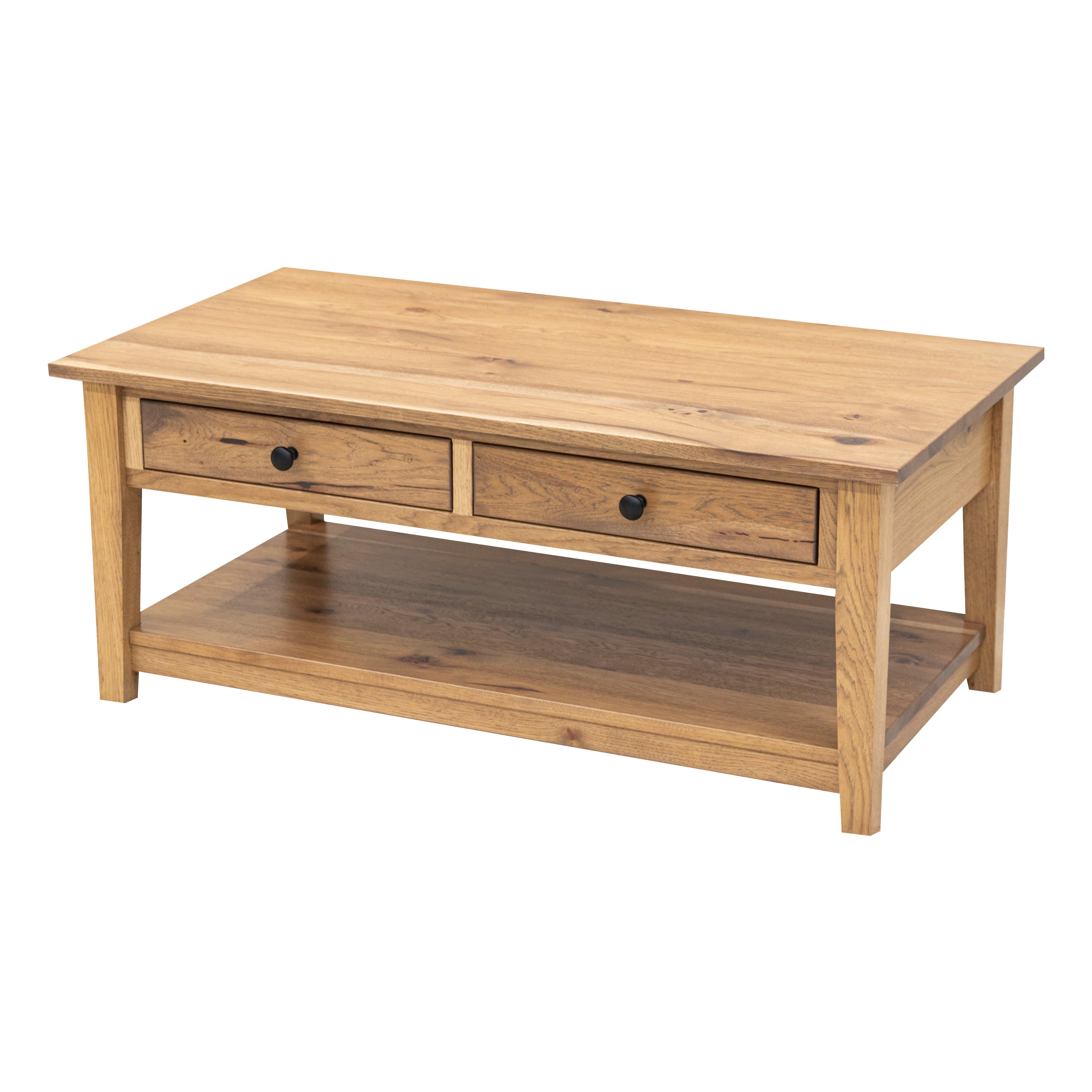tttTRUCK furniture OAK TABLE 別注サイズ Austin Solid Red Oak Wood Rectangle Open Coffee Table – Upstate