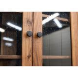 Rockford Walnut Wood Corner Hutch | NAT