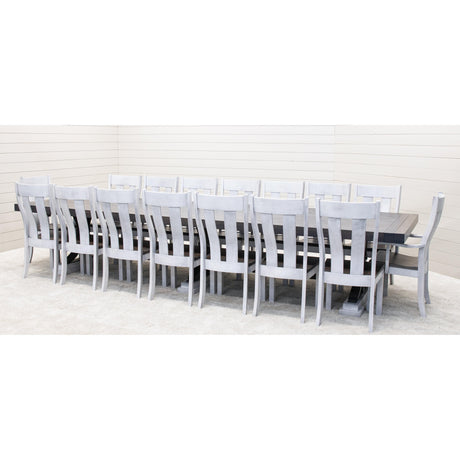 Rockford Large White & Wood Conference Table | M-AV&GS
