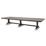 Rockford Large White & Wood Conference Table | M-AV&GS