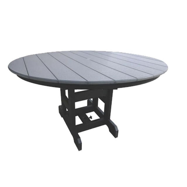 Round Outdoor Amish Poly Dining Table - P-Upstate Amish Furniture