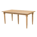 Cassidy Mid Century Hickory Wood Extending Dining Table | WB