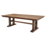 Rowan Trestle Solid Oak Extendable Dining Set for 6-10