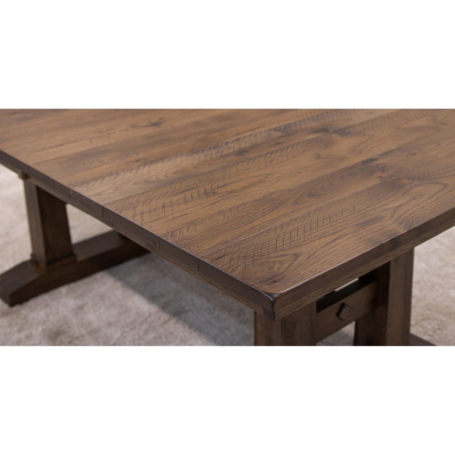 Rowan Hickory Wood Extending Dining Table | ASB