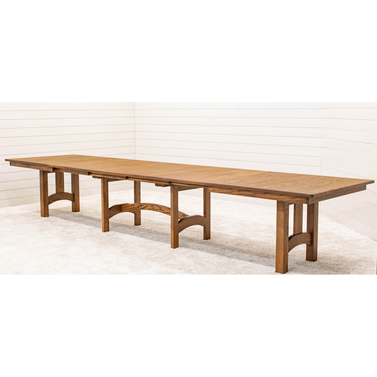 Shaker Hill Extra Large Oak Wood Dining Table | HC