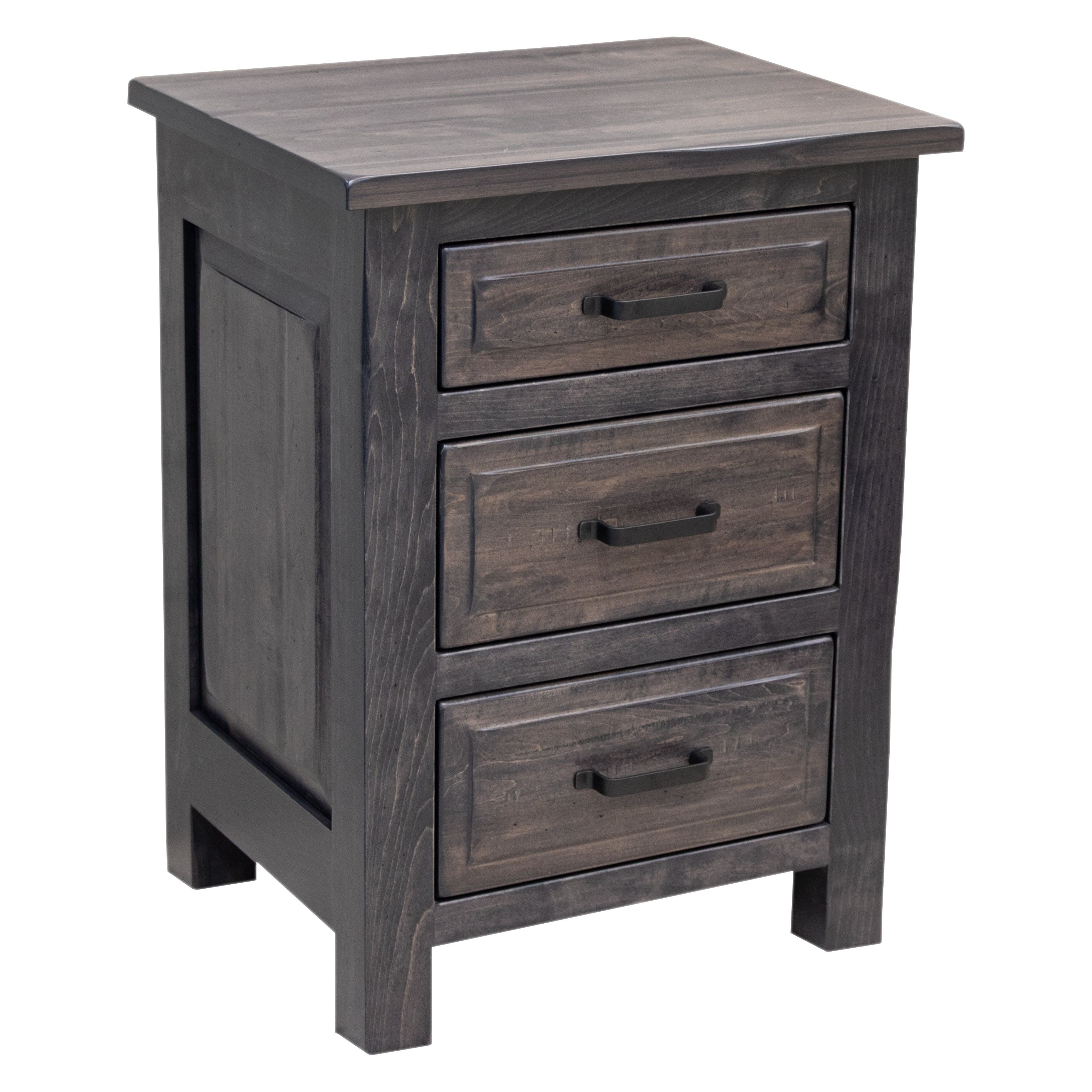 Savannah Rustic 3-Drawer Nightstand – Upstate Amish Furniture