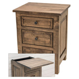 Savannah Rustic 3-Drawer Nightstand