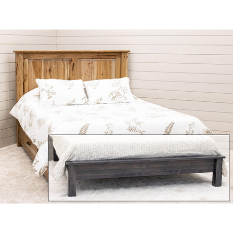 Savannah Queen Hickory Wood Storage Platform Bed | CO