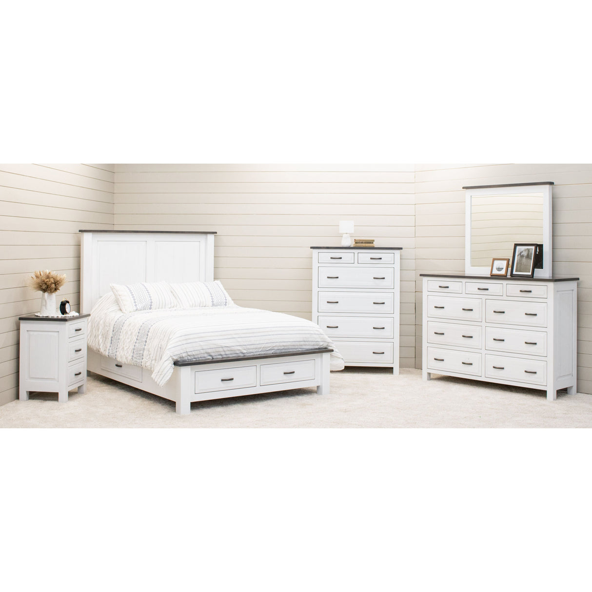 Savannah Rustic Storage Platform Bed