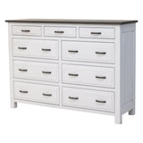 Savannah Rustic 9-Drawer Tall Dresser