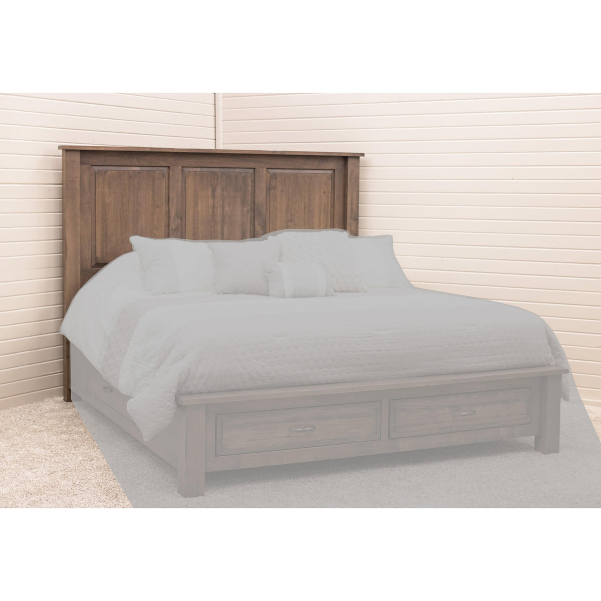 Savannah Full Maple Wood Storage Platform Bed | SP