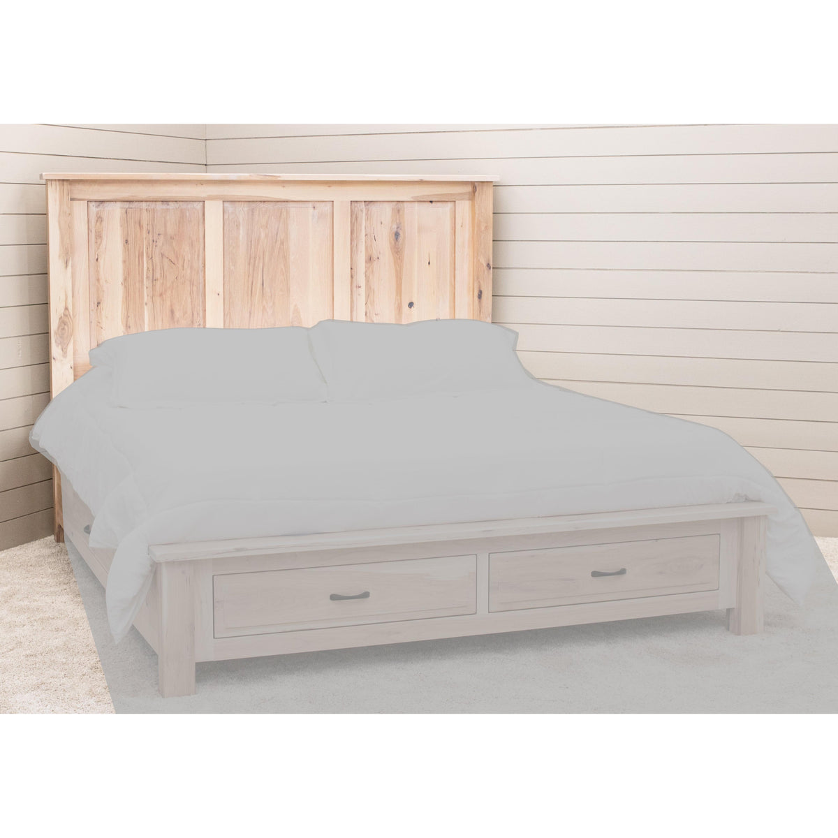 Savannah Full Hickory Wood Storage Platform Bed | SW