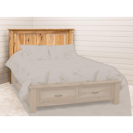 Savannah Queen Hickory Wood Storage Platform Bed | WB
