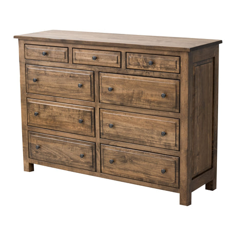 Savannah Rustic 9-Drawer Tall Dresser