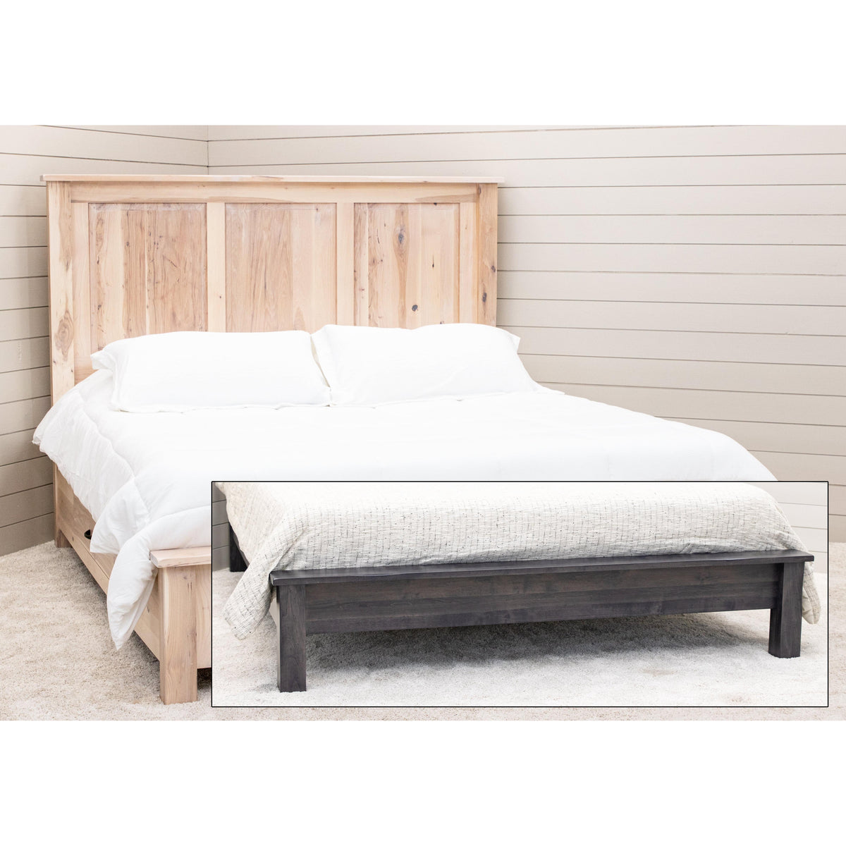 Savannah Full Hickory Wood Storage Platform Bed | SW