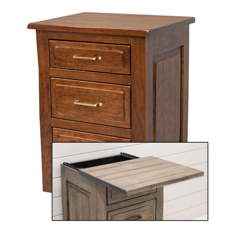 Savannah Rustic 3-Drawer Nightstand