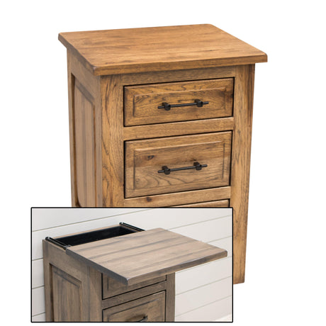 Savannah Rustic 3-Drawer Nightstand