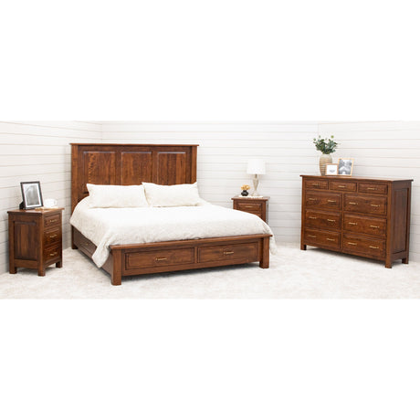 Savannah Cherry Wood 3-Drawer Nightstand | ASB