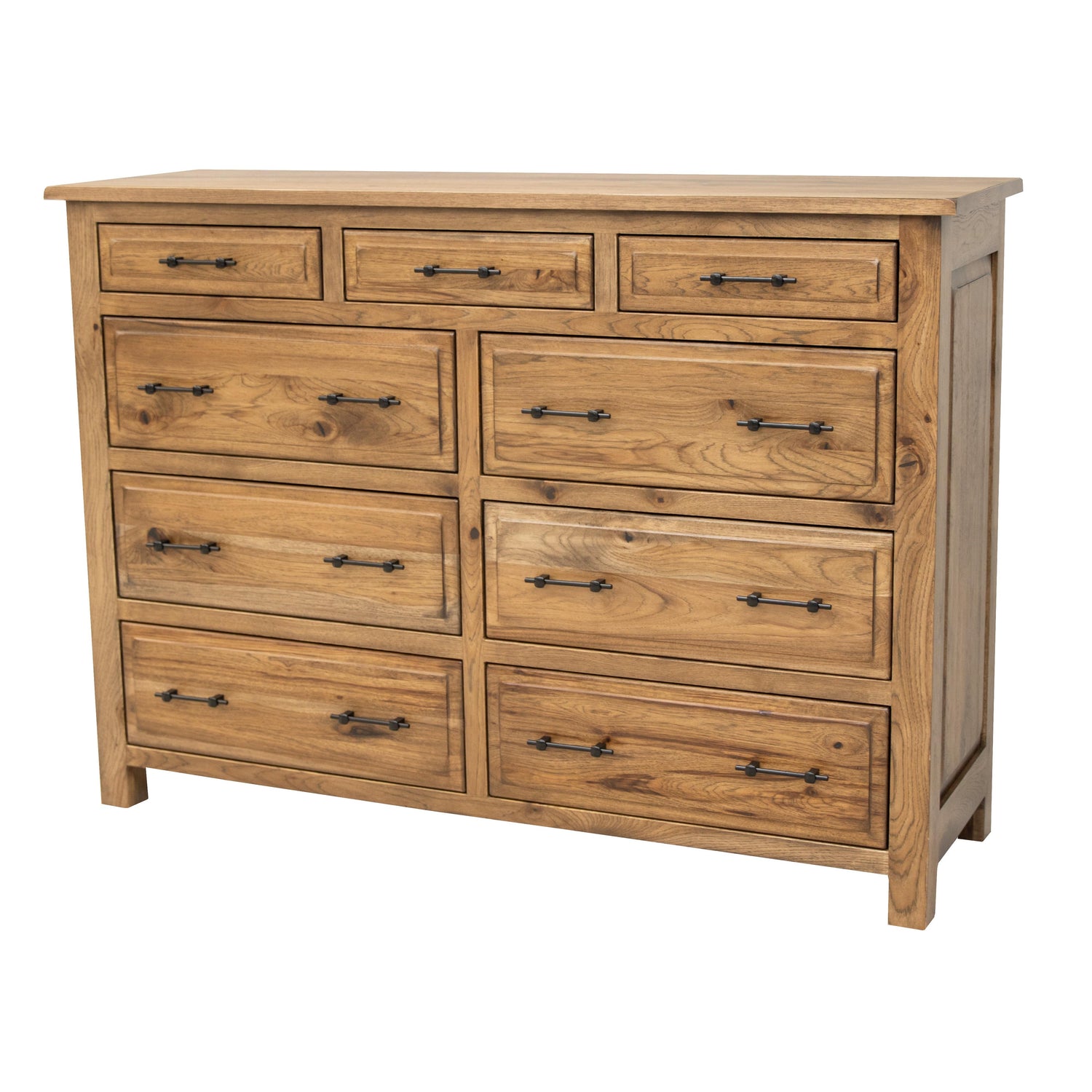 Savannah Rustic 9-Drawer Tall Dresser