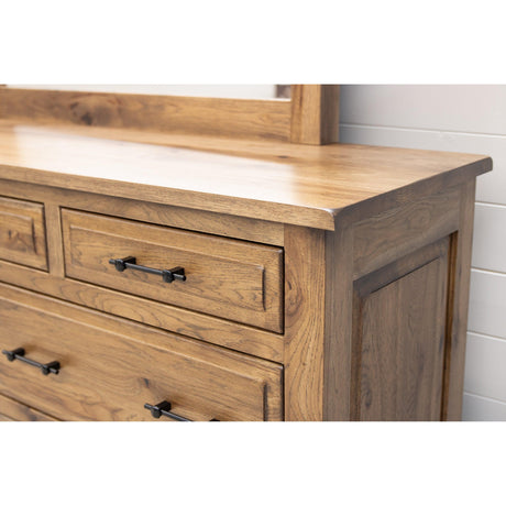 Savannah Hickory Wood 9-Drawer Tall Dresser | CO