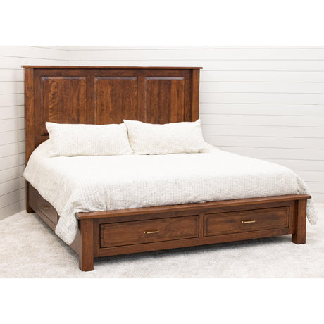 Savannah Rustic Storage Platform Bed