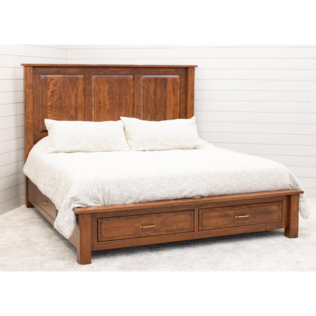 Savannah Rustic Storage Platform Bed