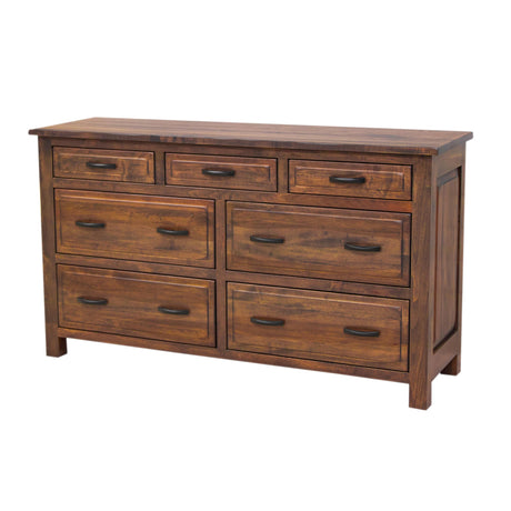 Savannah Rustic 7-Drawer Low Dresser