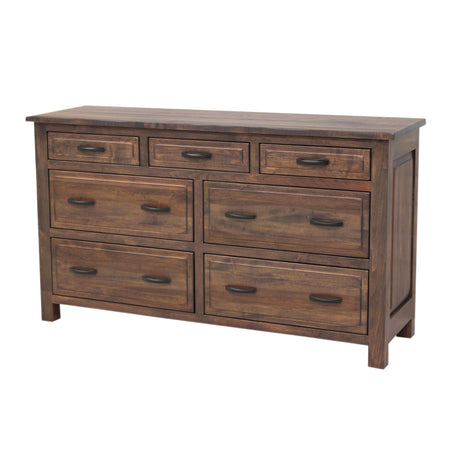 Savannah Rustic 7-Drawer Low Dresser