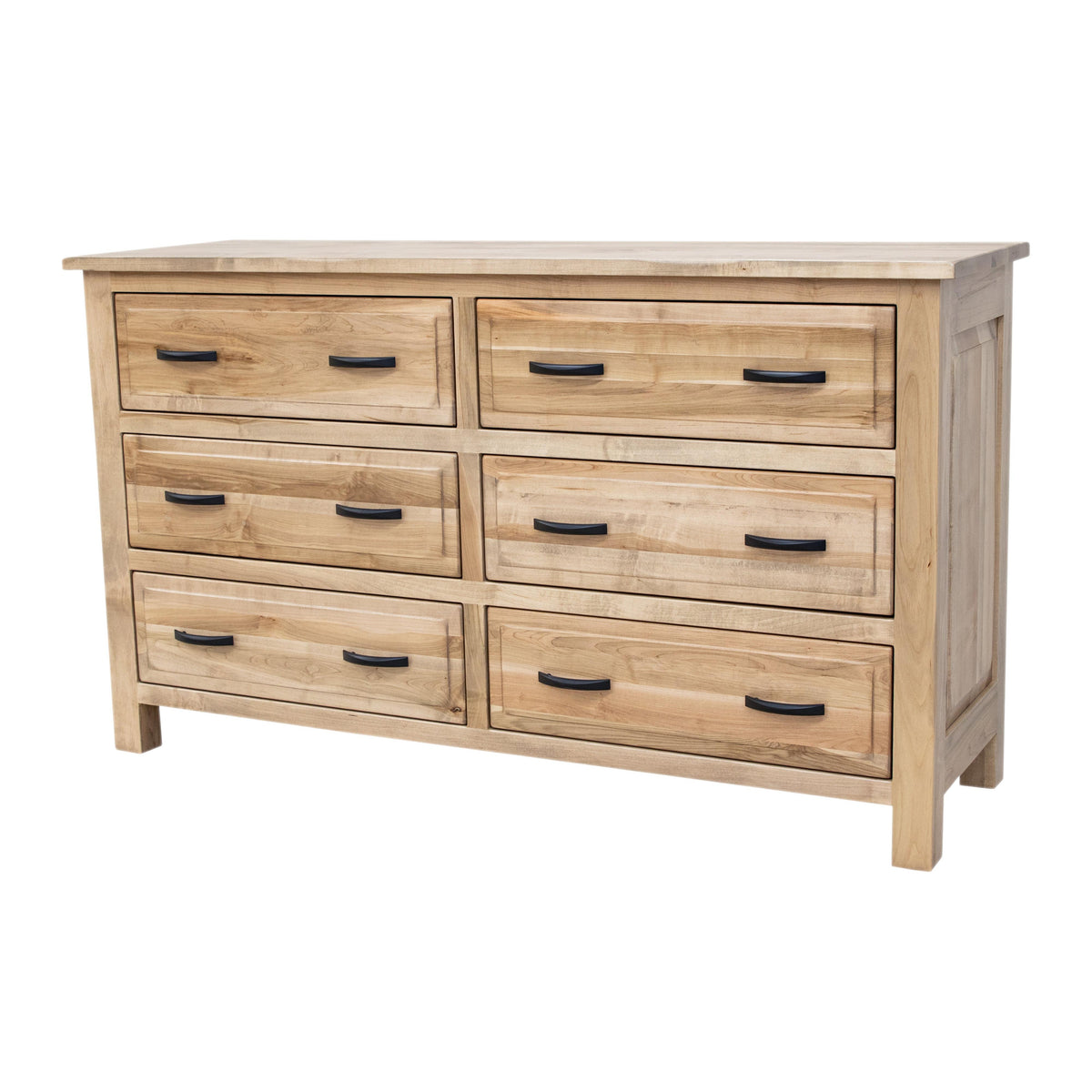 Savannah Maple Wood 7-Drawer Low Dresser | BLS