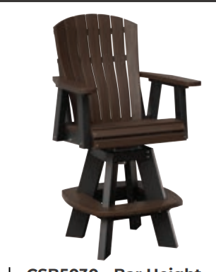 Comfort Bentback Outdoor Swivel Bar Stool – BW&B