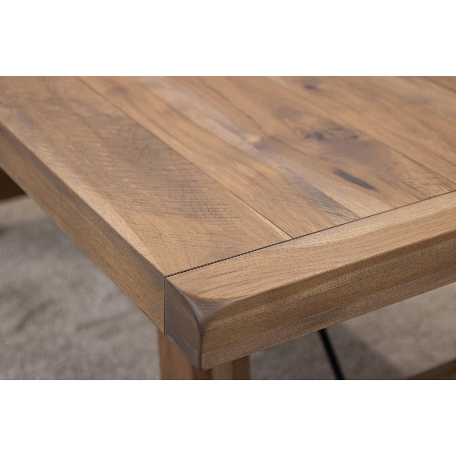 Settler's Trestle Hickory Wood Extending Dining Table | CO