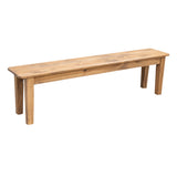 Heavy Shaker Leg Hickory Wood Dining Bench | WB
