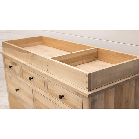 Shaker Maple Wood 7-Drawer Nursery Dresser with Changing Topper | BLS