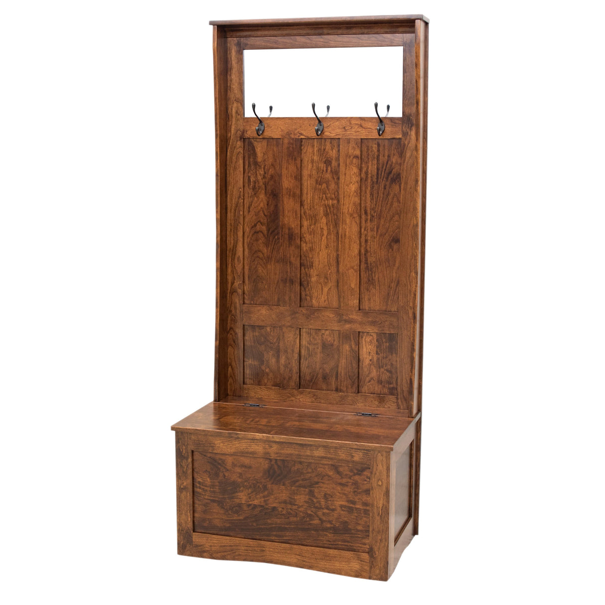 Shaker Cherry Wood Hall Tree Bench | ASB