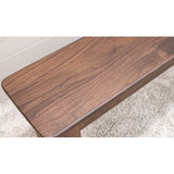 Heavy Shaker Leg Walnut Wood Dining Bench | CO