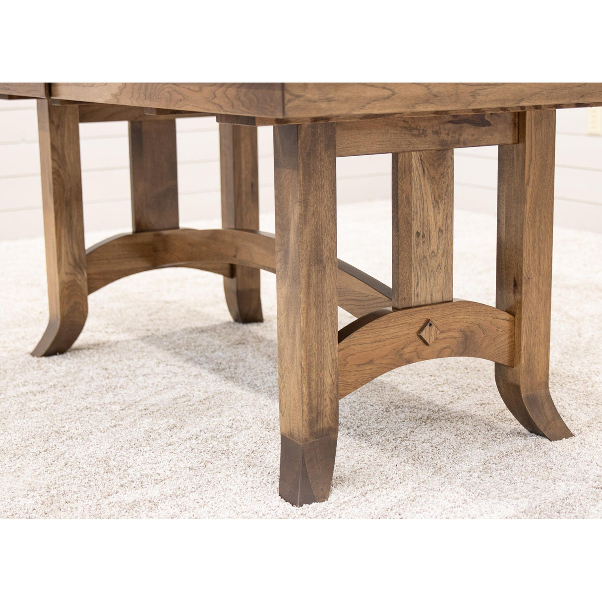 Shaker Hill Hickory Wood Extending Dining Table | CO