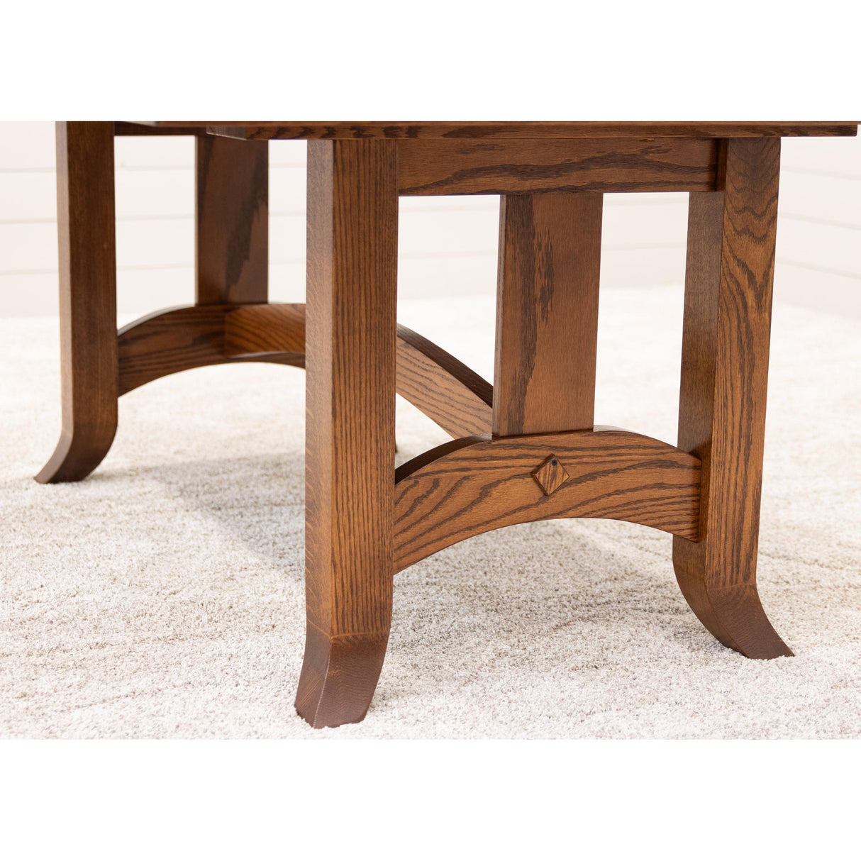 Shaker Hill Oak Wood Extending Dining Table | HC