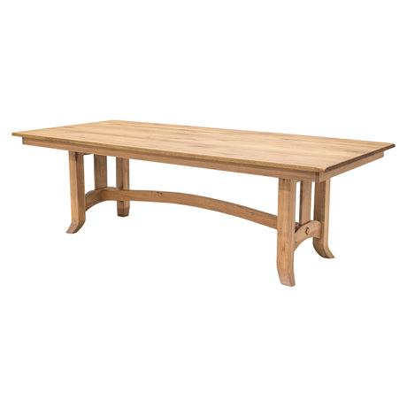 Shaker Hill Large Modern Hickory Dining Set with 8 Chairs