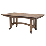 Shaker Hill Amish Maple Extending Dining Table Set for 6-8