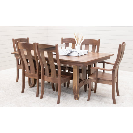 Austin Walnut Wood Arm Dining Chair | NAT
