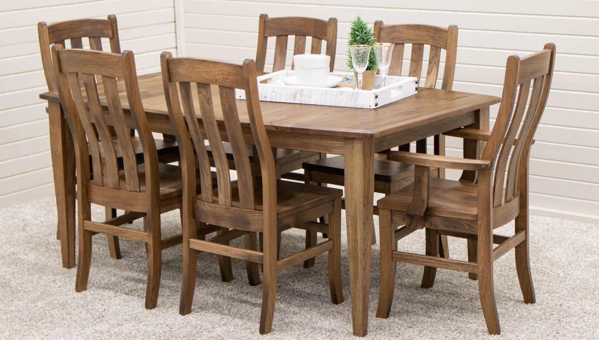 Fostoria Hickory Wood Arm Dining Chair | CO