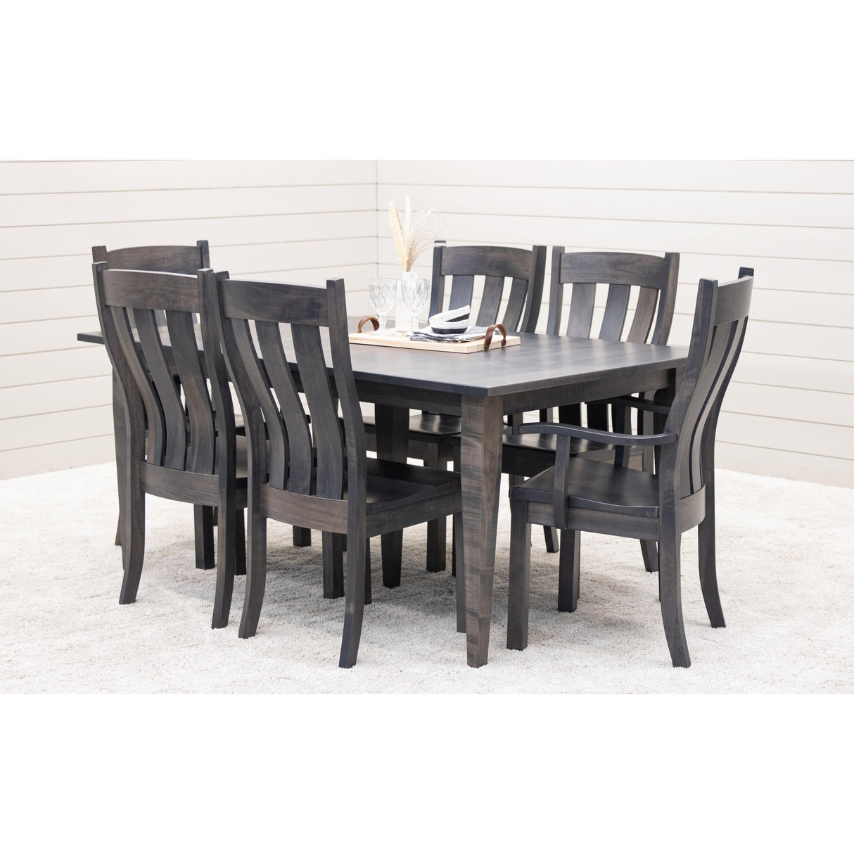 Shaker Mid Century Maple Wood Dining Table | GS