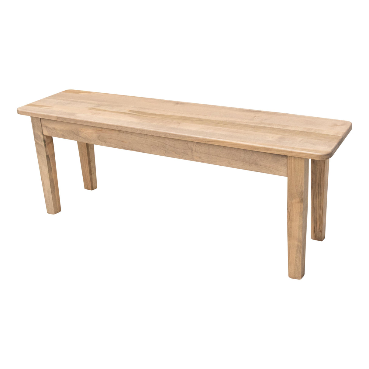 Modern Shaker Maple Dining Table, Bench and Chair Set for 6