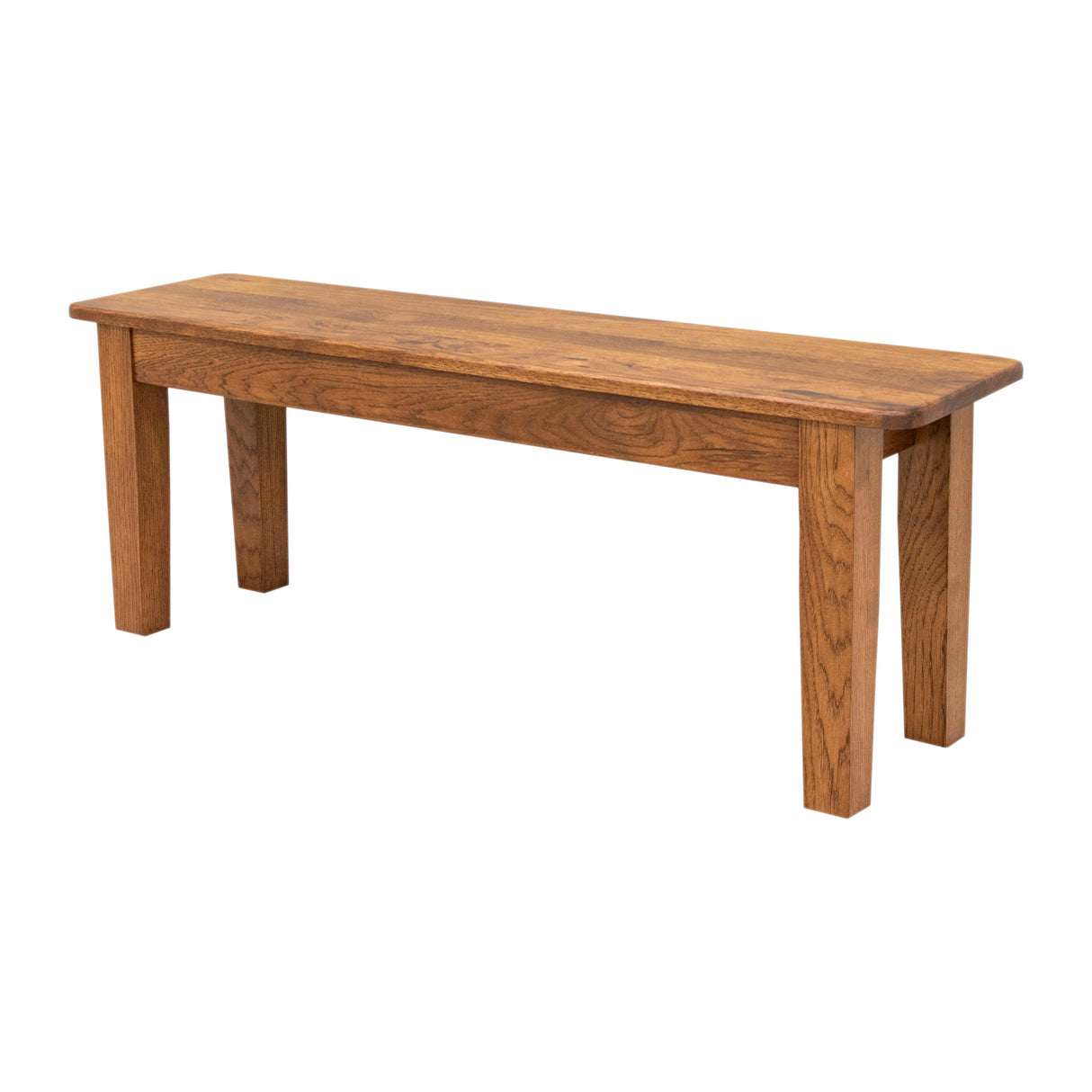 Shaker Leg Hickory Wood Dining Bench | HC
