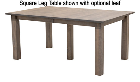 Square Leg Maple Wood Extending Dining Table | GS