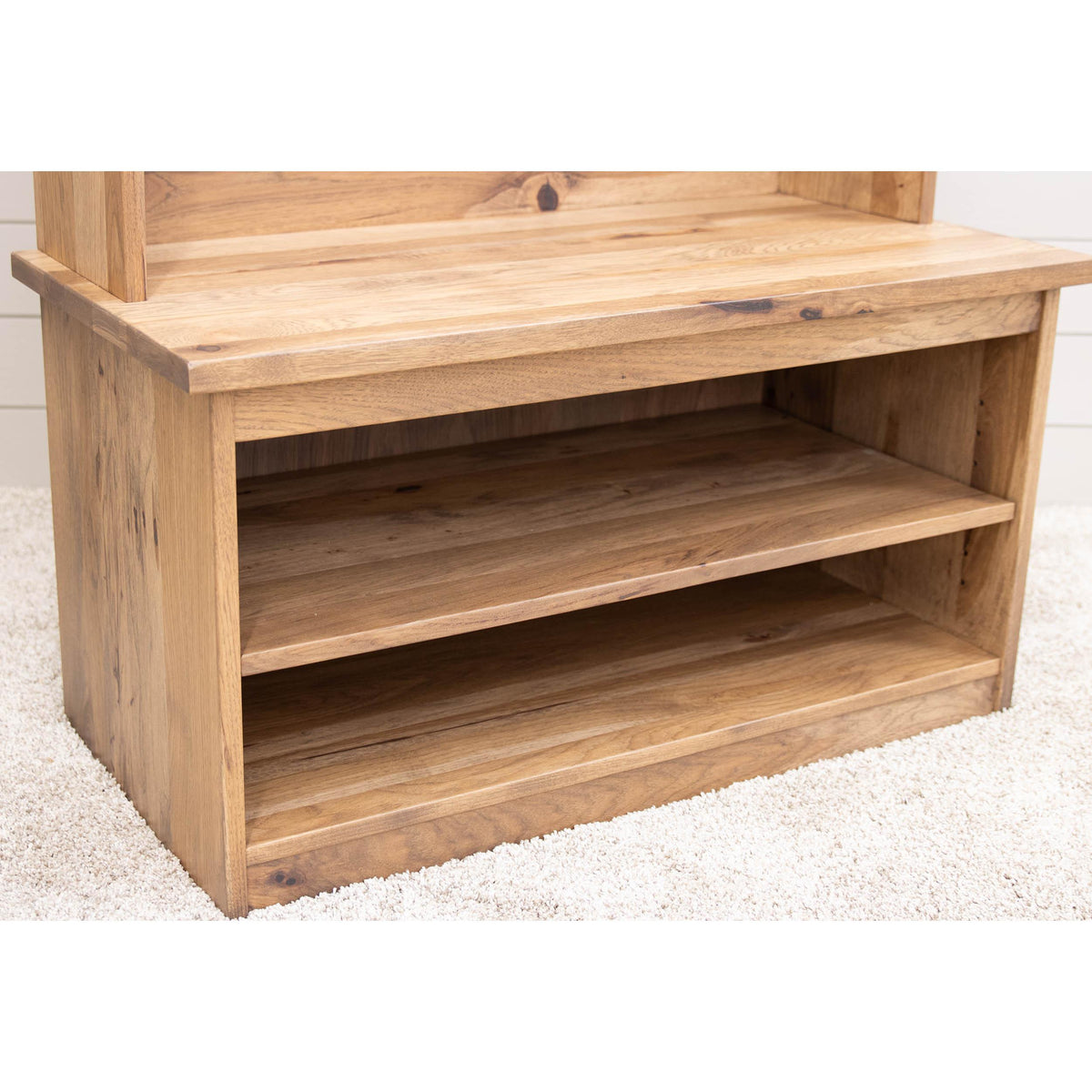 St. Louis Hickory Wood Hall Tree Bench | WB