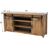 Arcadia 72" Sliding Barn Door Post TV Console