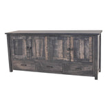 Arcadia 72" Maple Wood 4-Door TV Console | GS