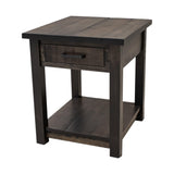 Arcadia Maple Wood Large Square Open End Table | DK