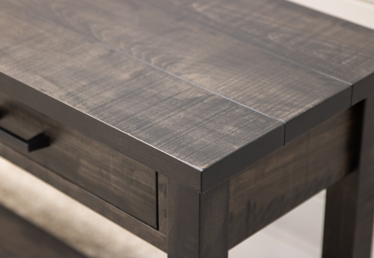 Arcadia Maple Wood Large Square Open End Table | DK